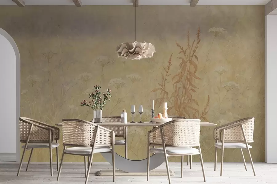 murales de pared Campo de acuarela w03972