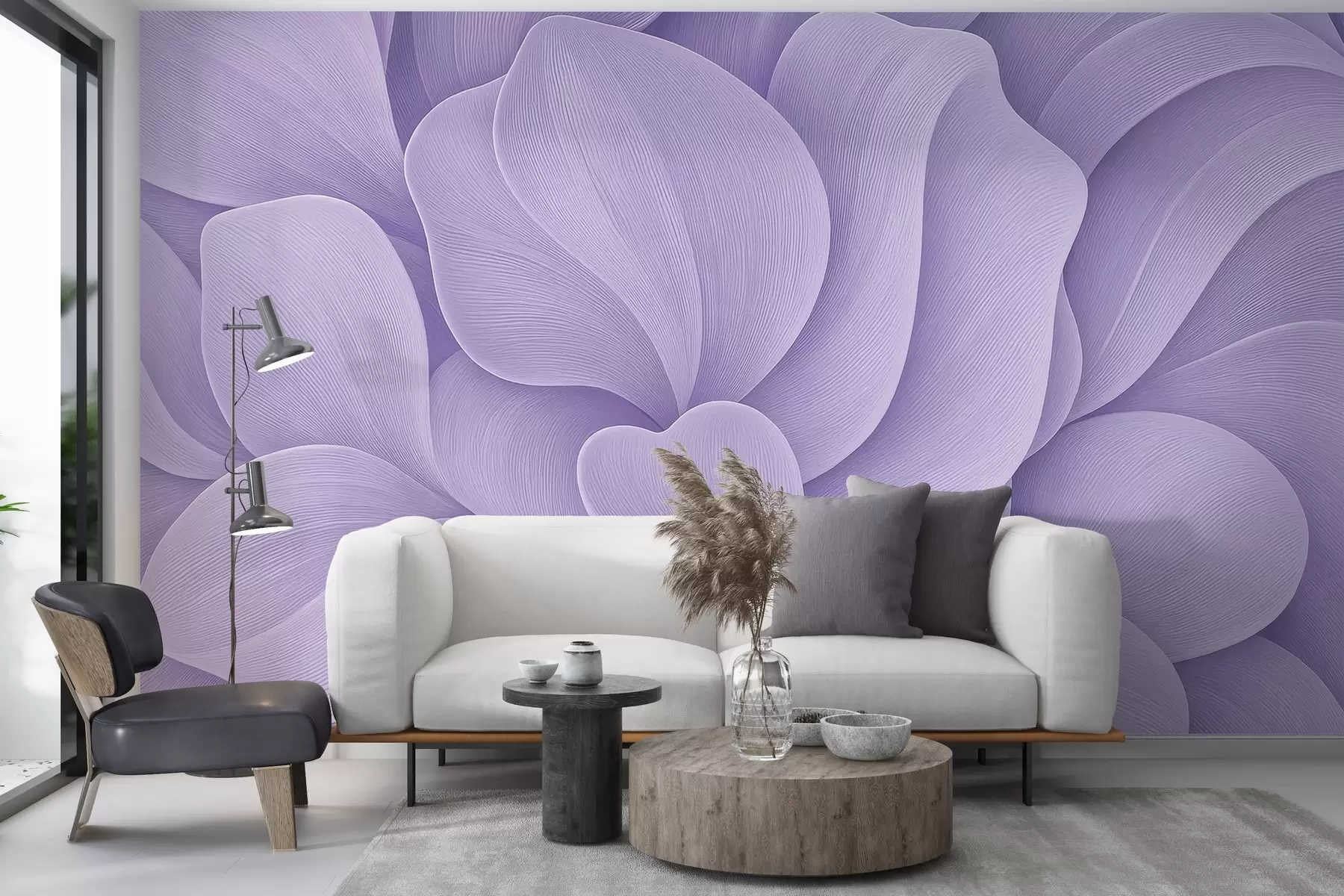 murales de pared Pétalos voluminosos w03976v2
