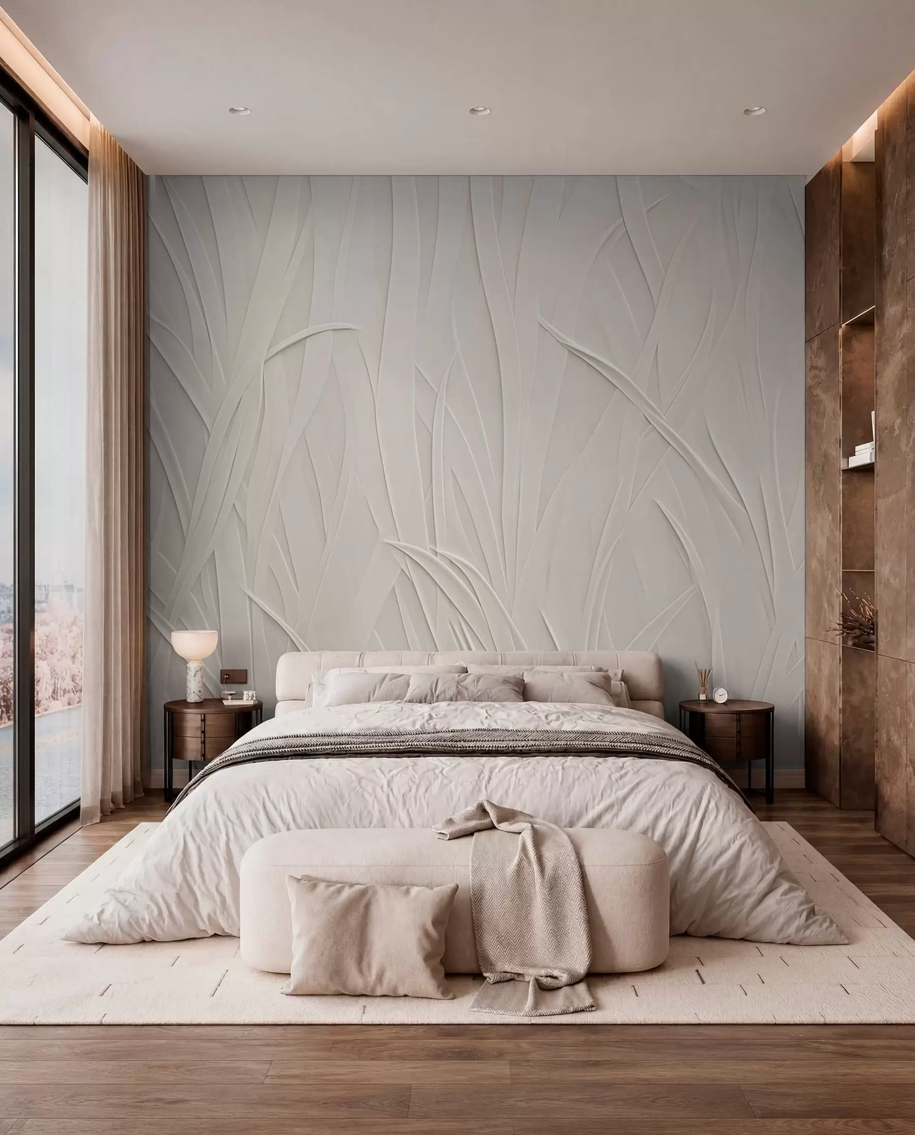 murales de pared Líneas fluidas w03985