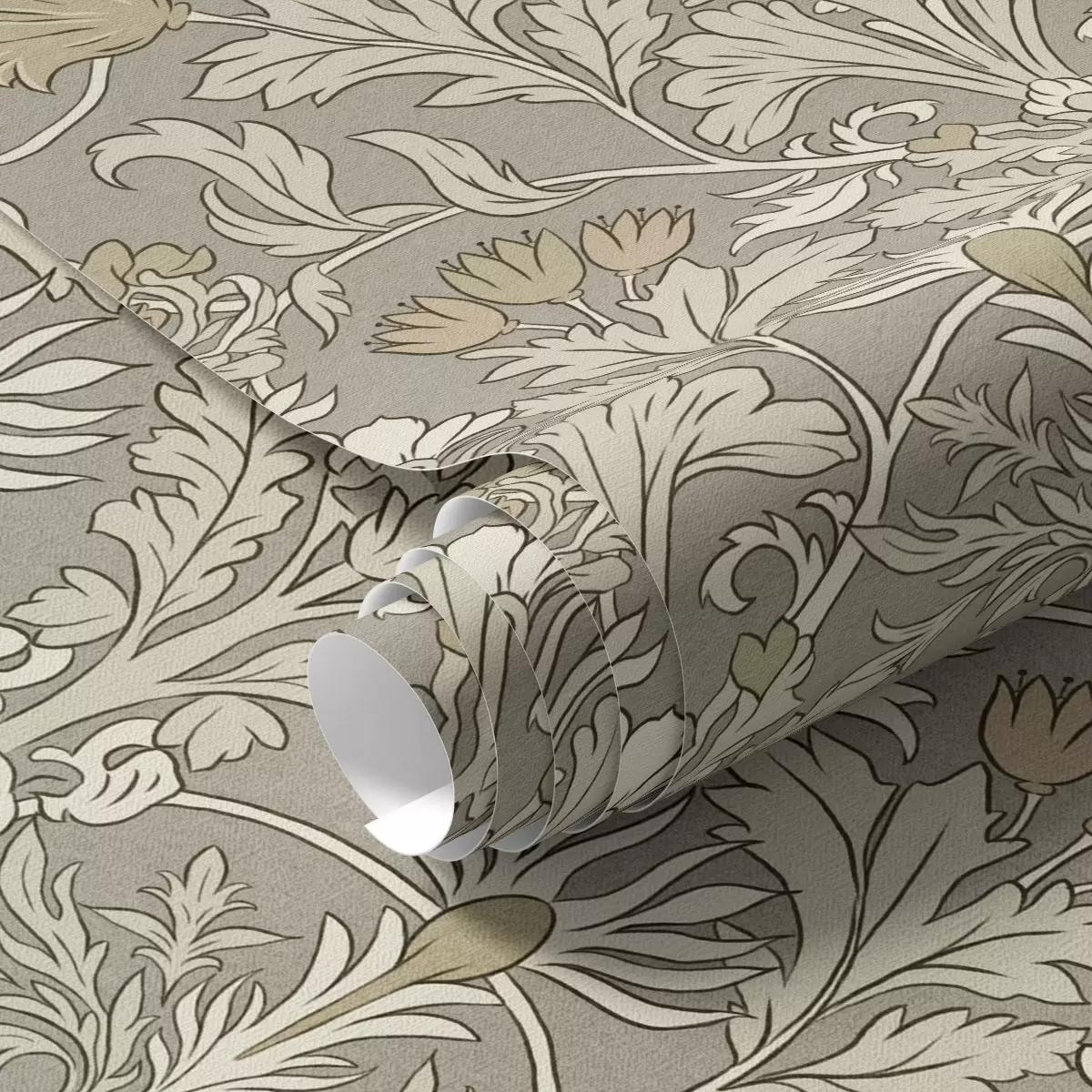 Papel pintado Adorno floral clásico al estilo de William Morris a00171