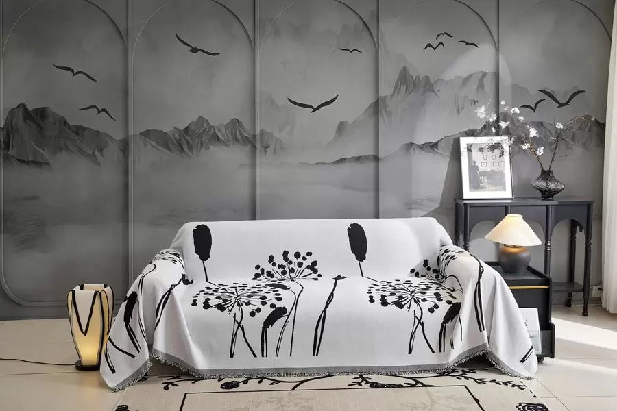 murales de pared Montañas a través de paneles w04134v2