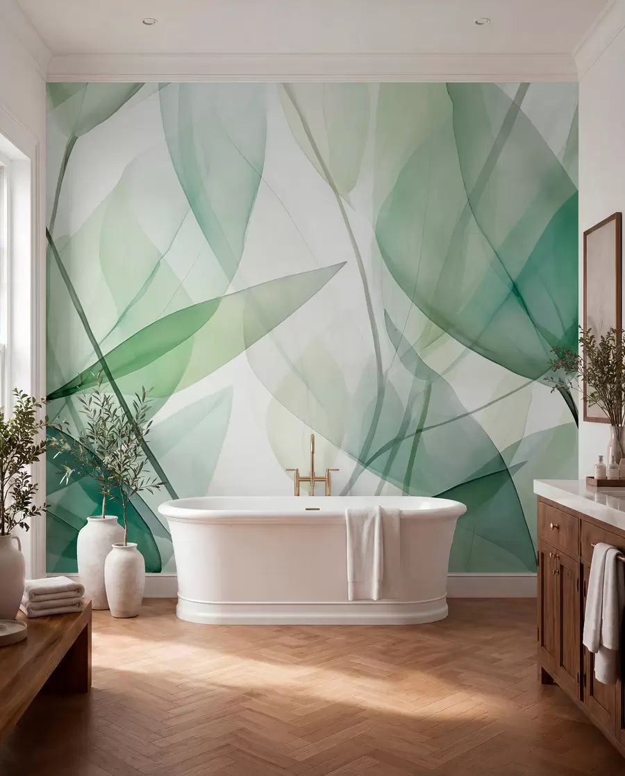 murales de pared Venas transparentes de las hojas w04145