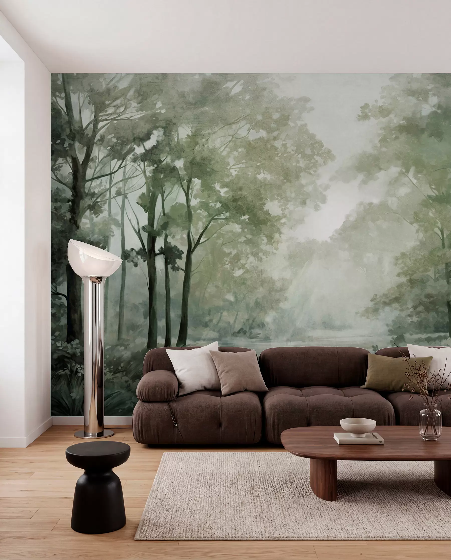 murales de pared Bosque verde salvia w09210v2