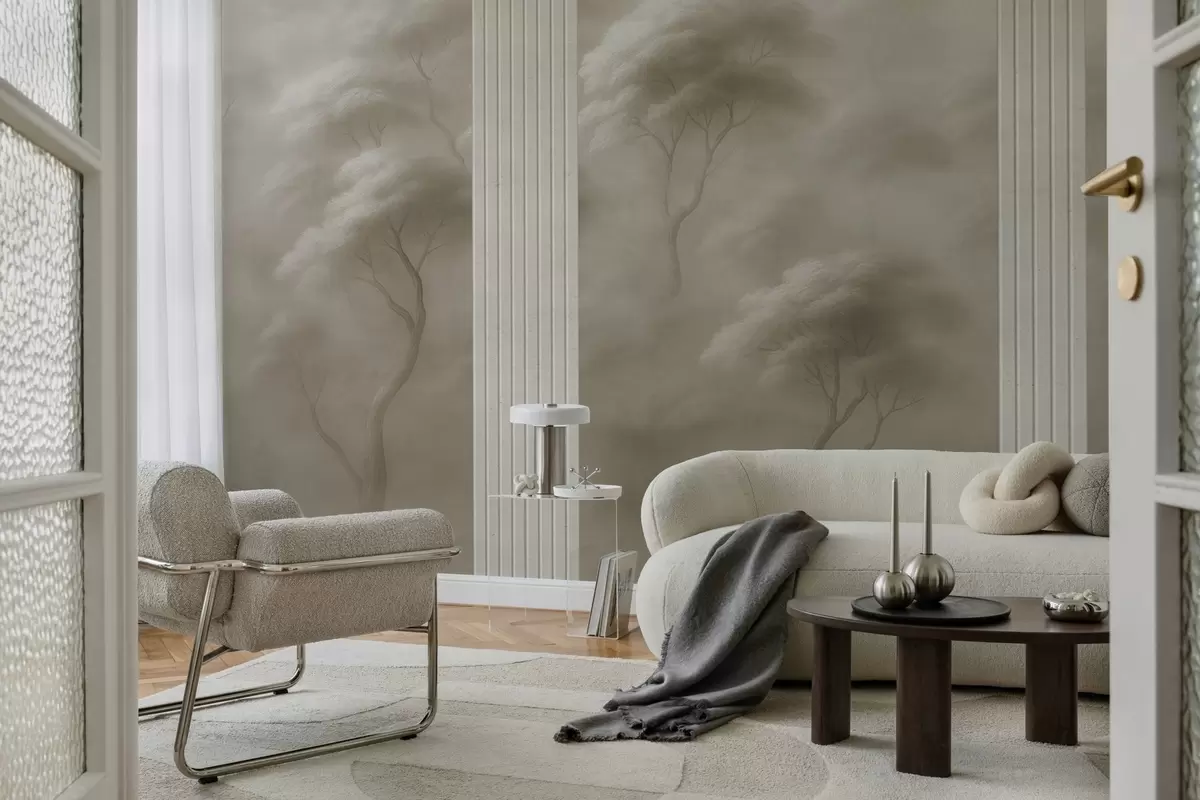 murales de pared El bosque se une al arte del panel w04187v1