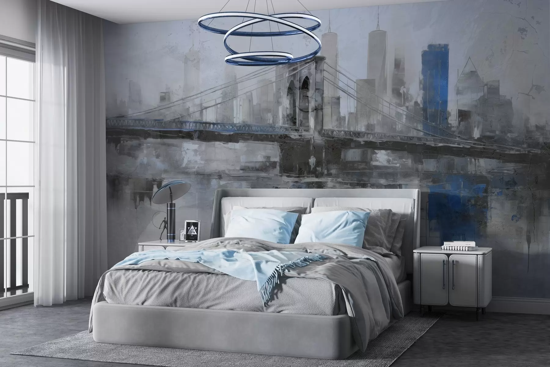murales de pared Loftscape urbano w04192v1