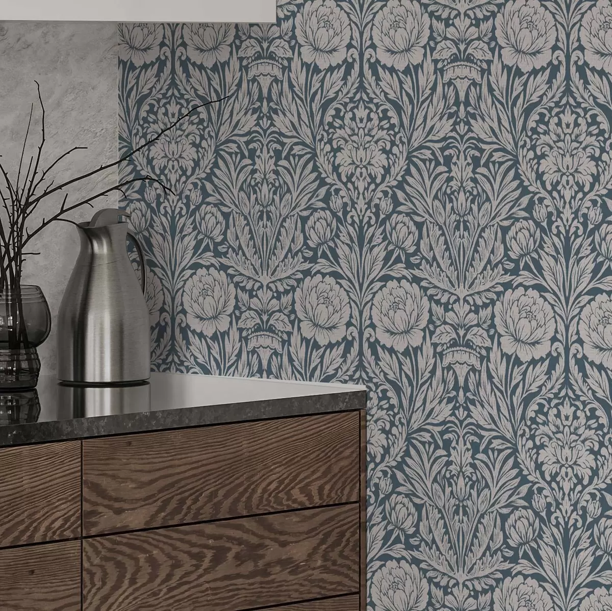 Papel pintado Patrón complejo de estilo victoriano a00271