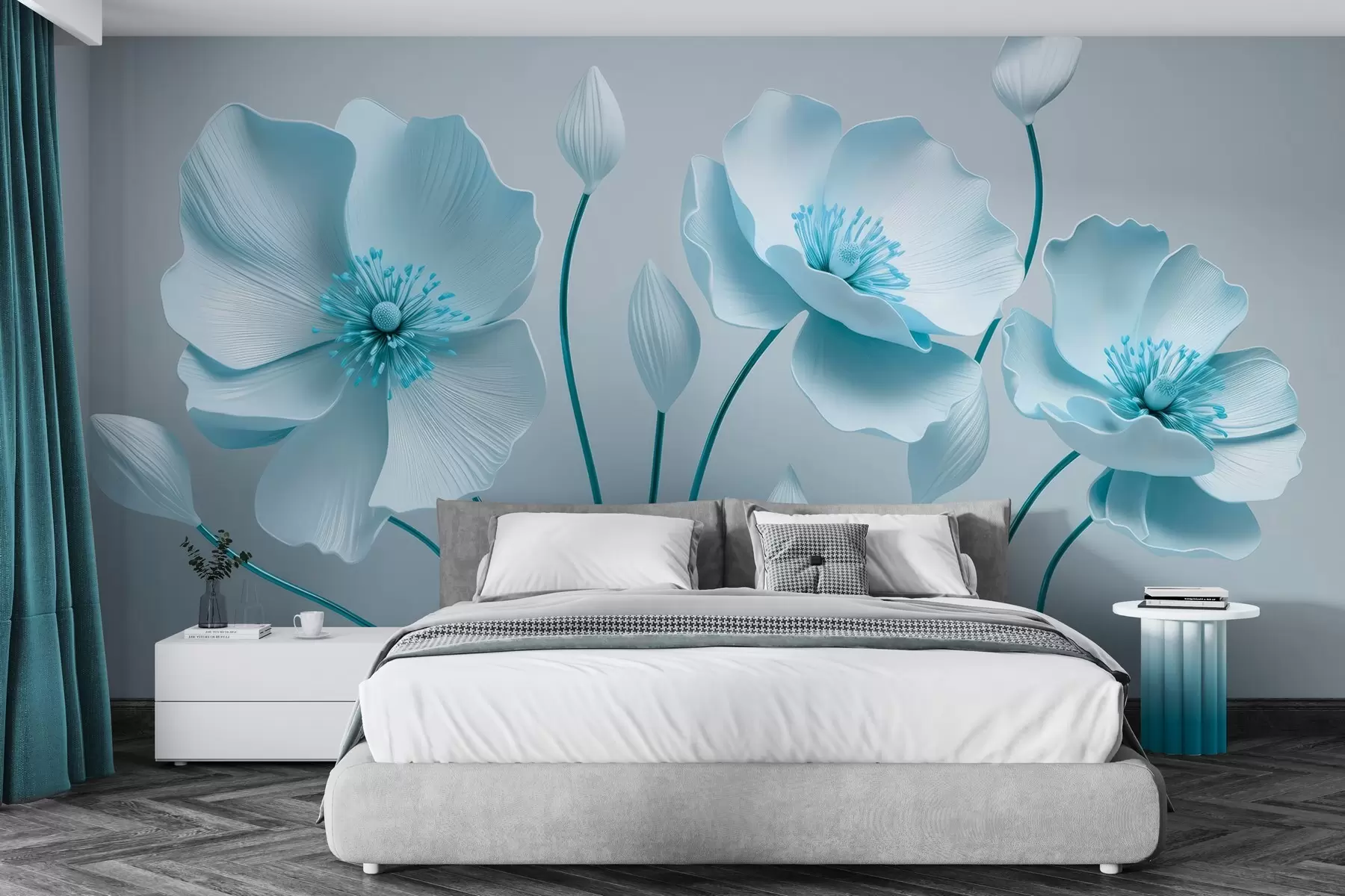murales de pared Flores gráciles w04248v1
