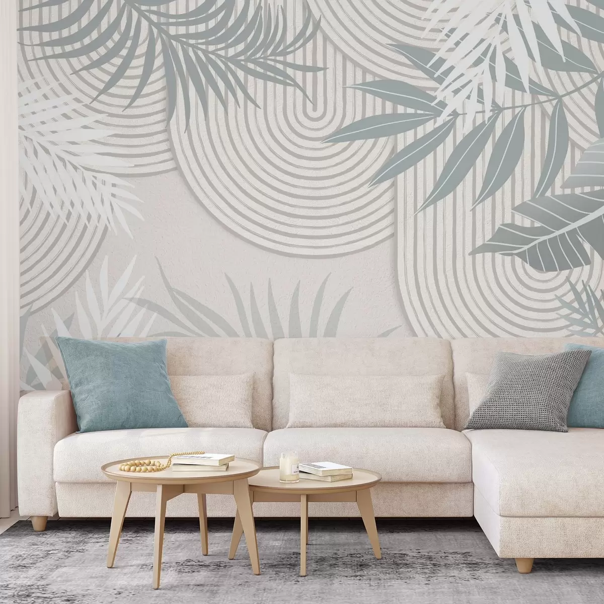 murales de pared Abstracción con ramas vegetales w04295