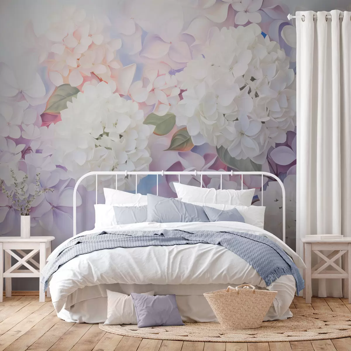 murales de pared Flores lilas w04300