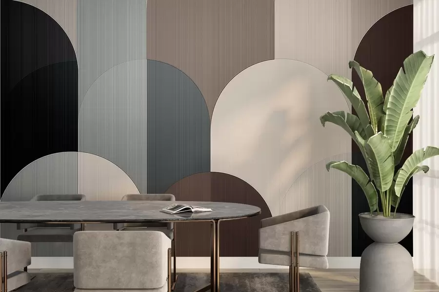 murales de pared Geometría segmentada del arco w04215