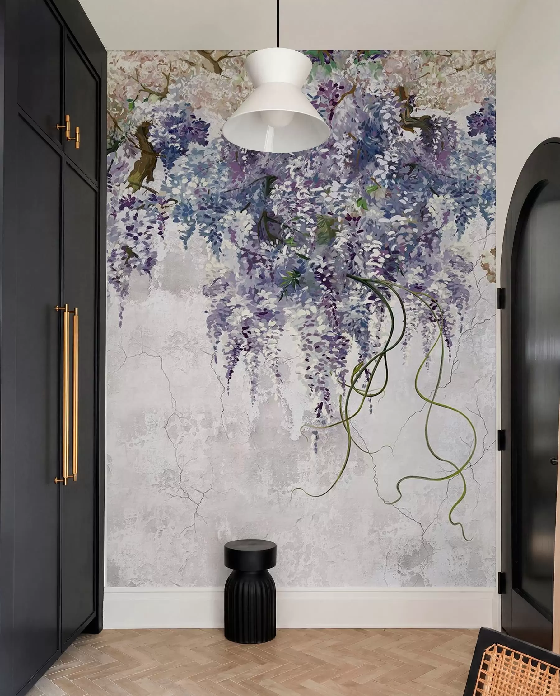 murales de pared Glicinia sobre pátina u71720