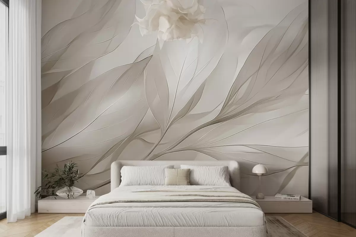 murales de pared Hojas transparentes w04376v2