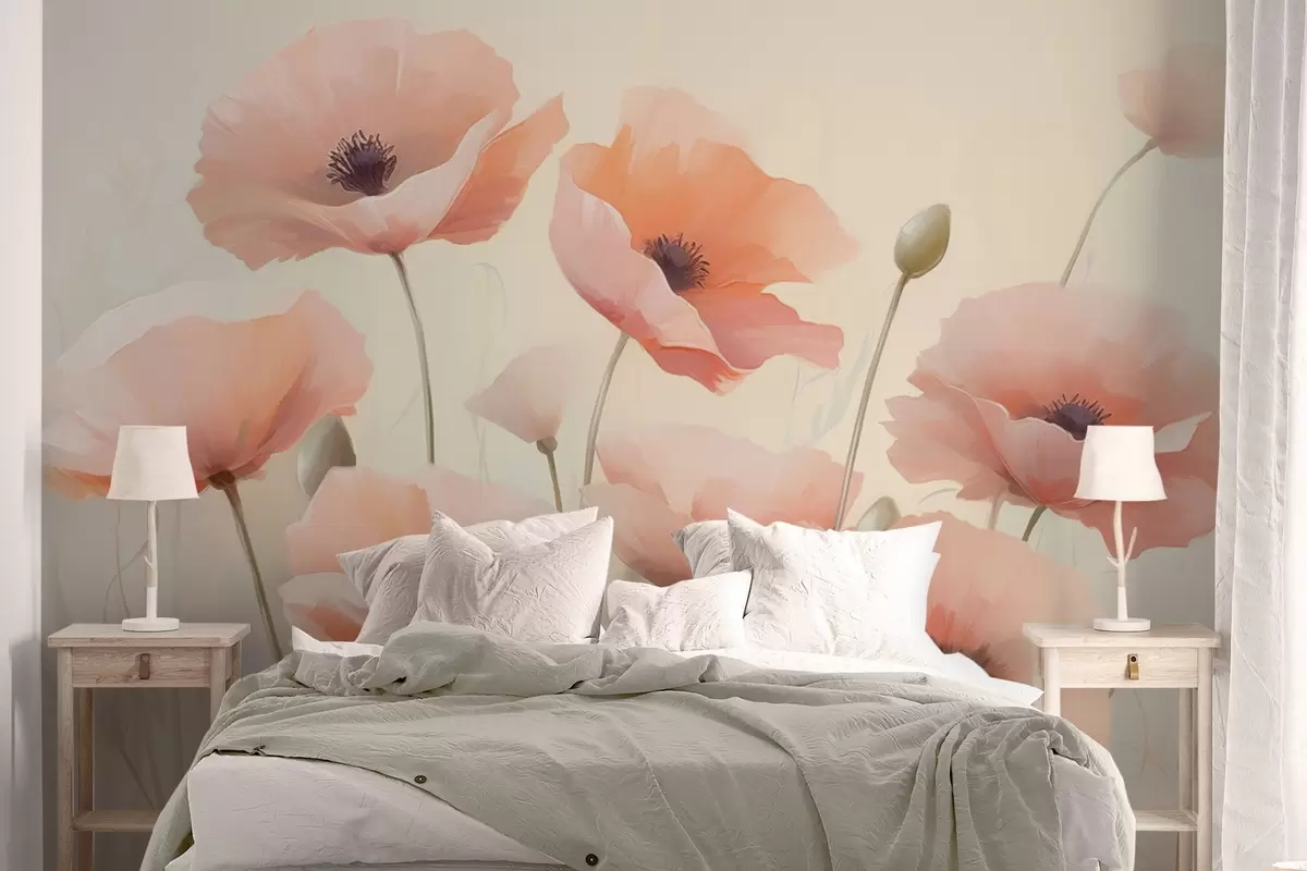 murales de pared Amapolas w04462