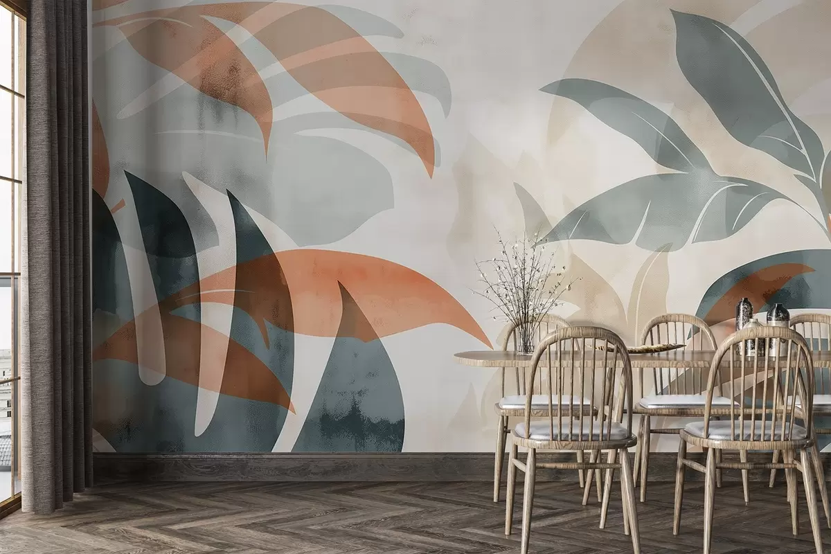 murales de pared Hojas de palma w04482