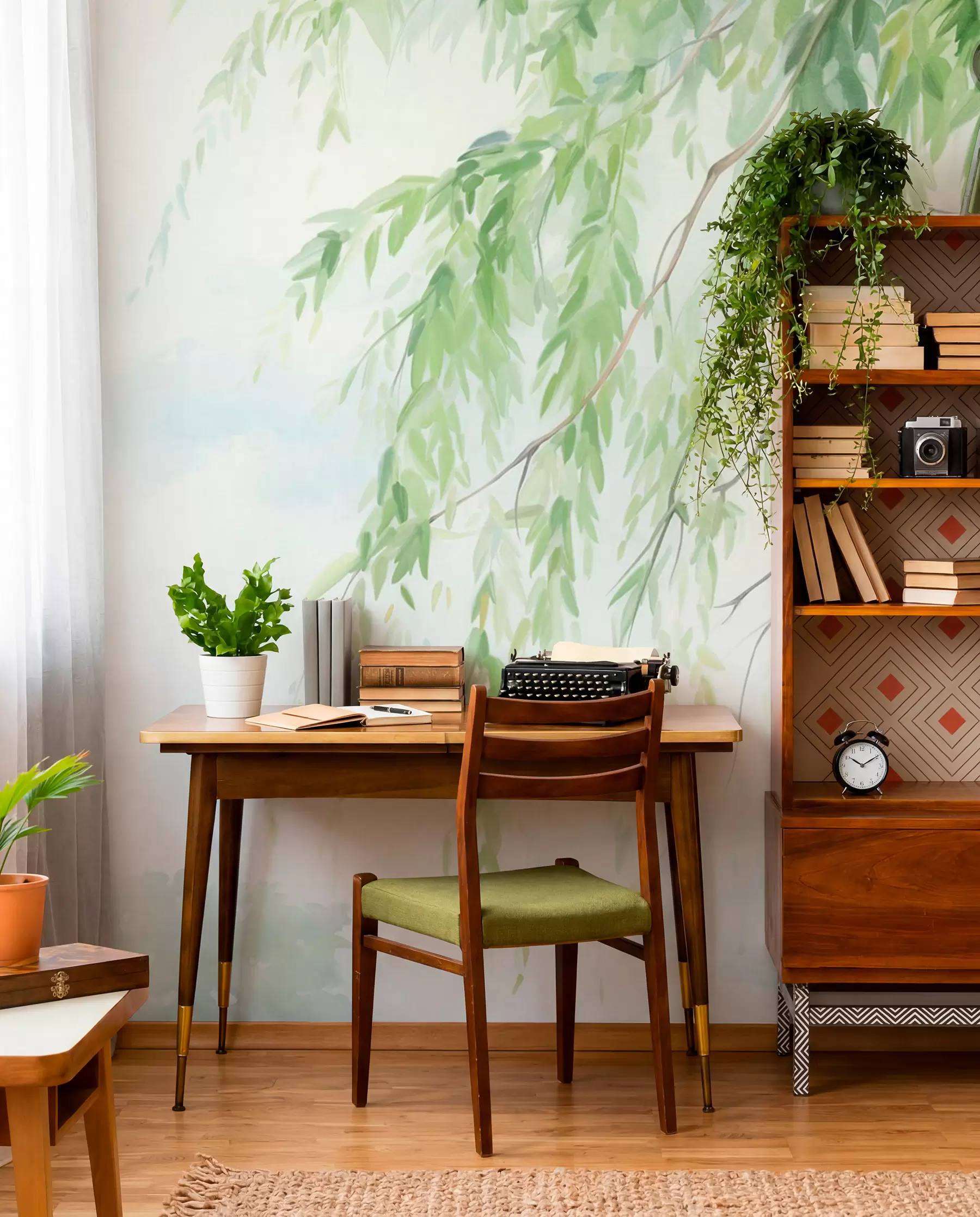 murales de pared Sauce en verde w09365