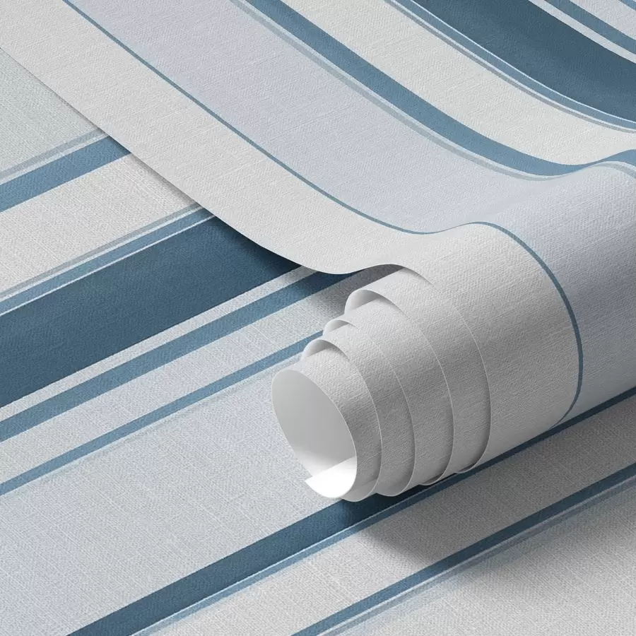 murales de pared Muchas rayas verticales en colores turquesa y azul a00529