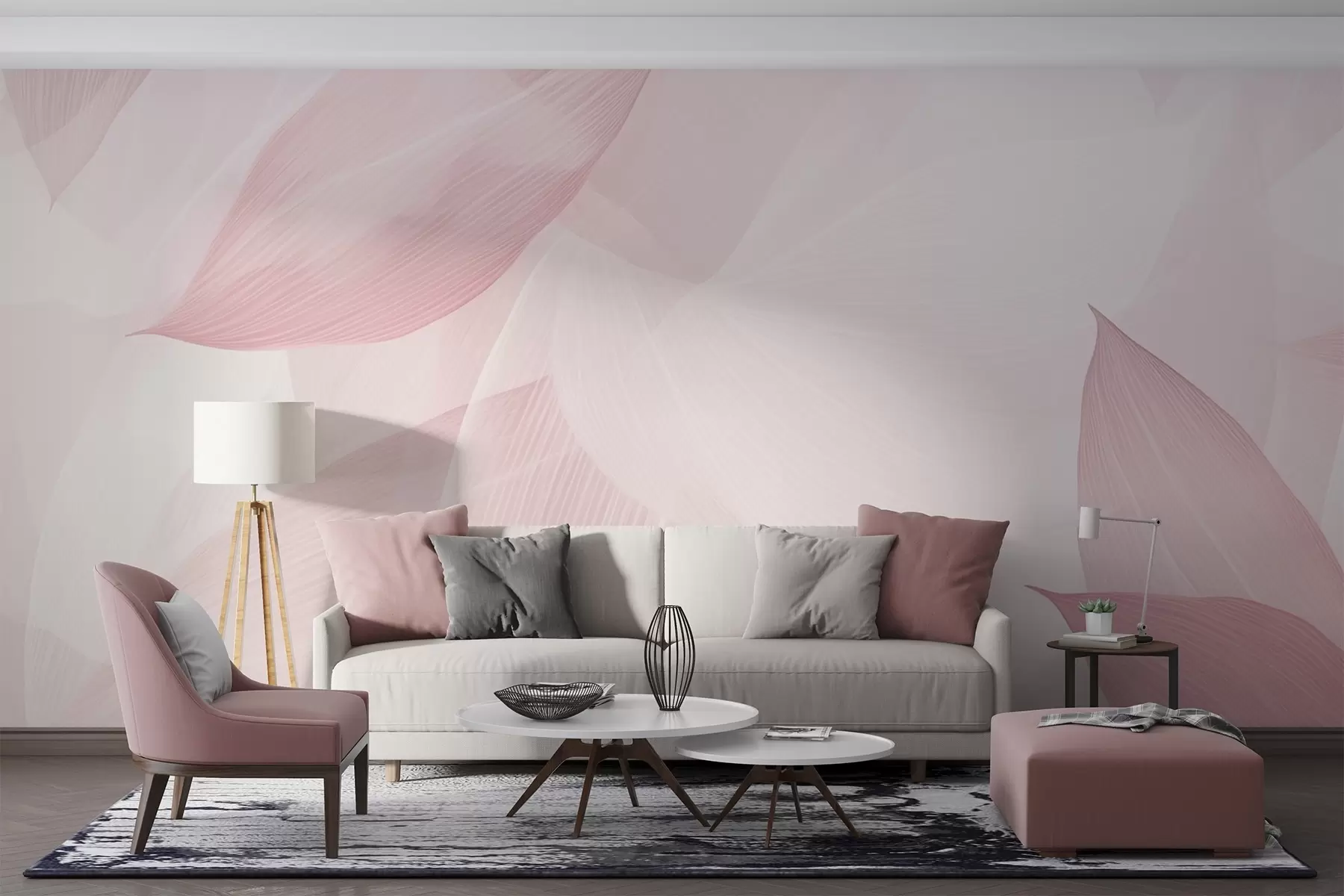 murales de pared Hojas afiladas w04517