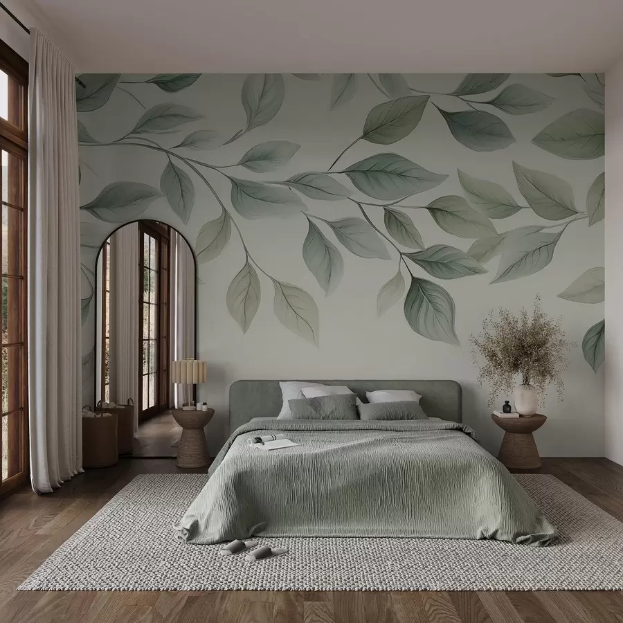 murales de pared Hojas colgantes w04518