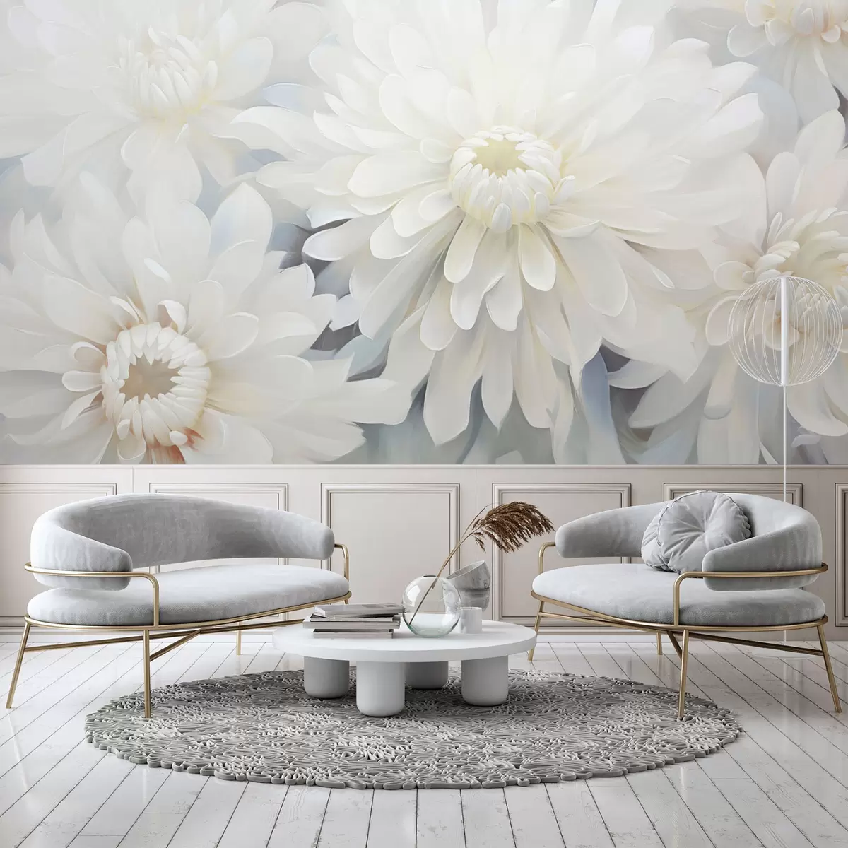 murales de pared Crisantemos w04596