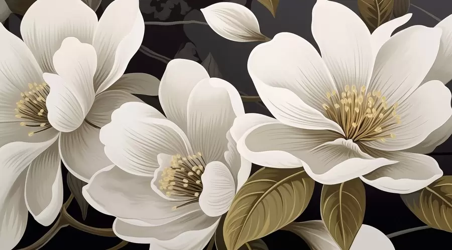 murales de pared Flores w04650