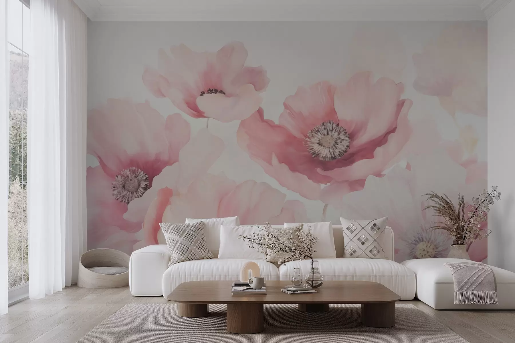 murales de pared Amapolas w04656