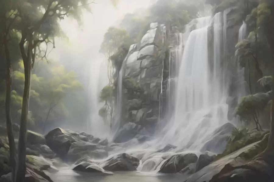 murales de pared Cascada w04721