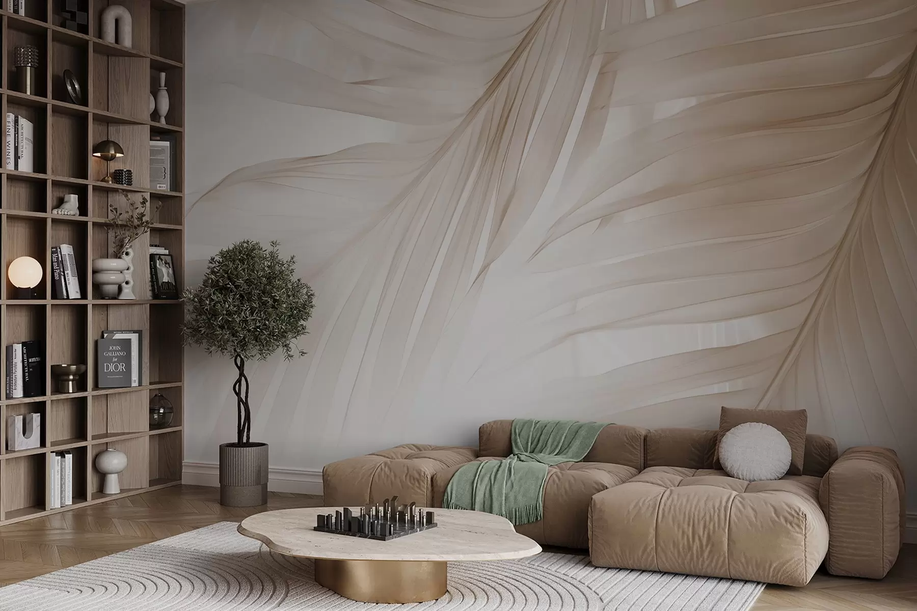 murales de pared Hojas de helecho w04727