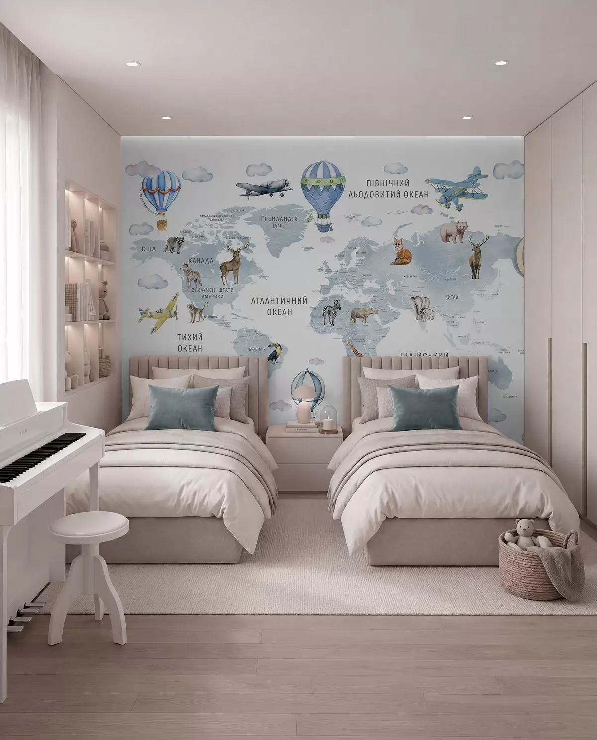 murales de pared Atlas azul en ucraniano c00001ukv1