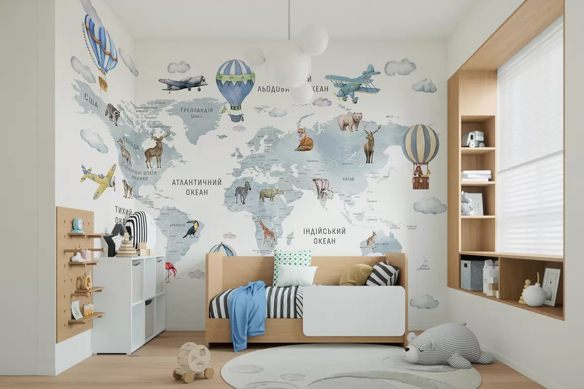 murales de pared Atlas azul en ucraniano c00001ukv1
