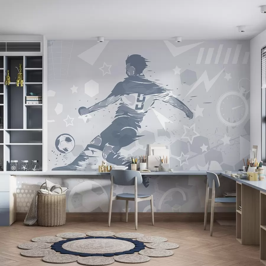 murales de pared Futbolista, deportes w04763v1