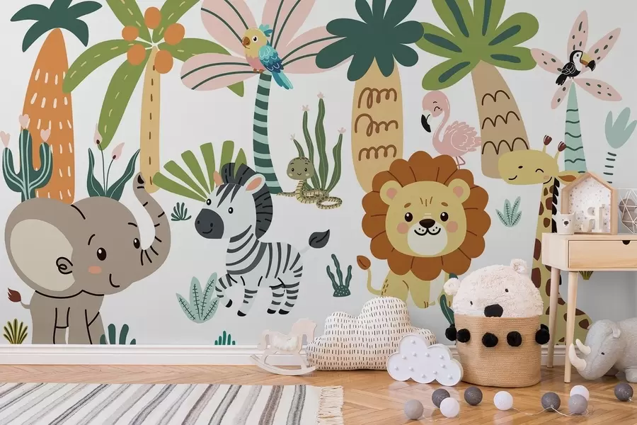 Murales de pared Animales de los niños w04758 murales de pared Animales de los niños w04758