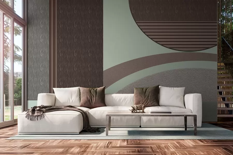 murales de pared geometría abstracta con textura w04631