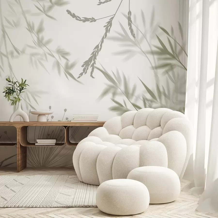 murales de pared Siluetas de follaje w04850