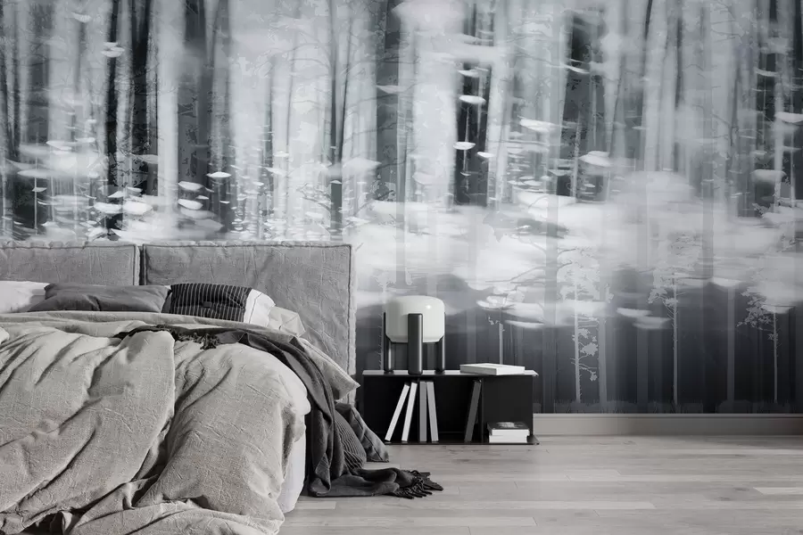 Murales de pared Troncos de árboles estilizados en colores pastel w04844v2 murales de pared Troncos de árboles estilizados en colores pastel w04844v2