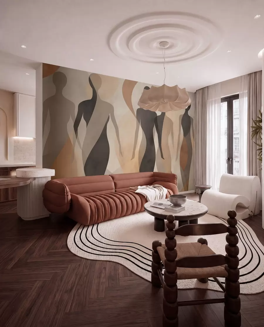 murales de pared Siluetas en movimiento w04787