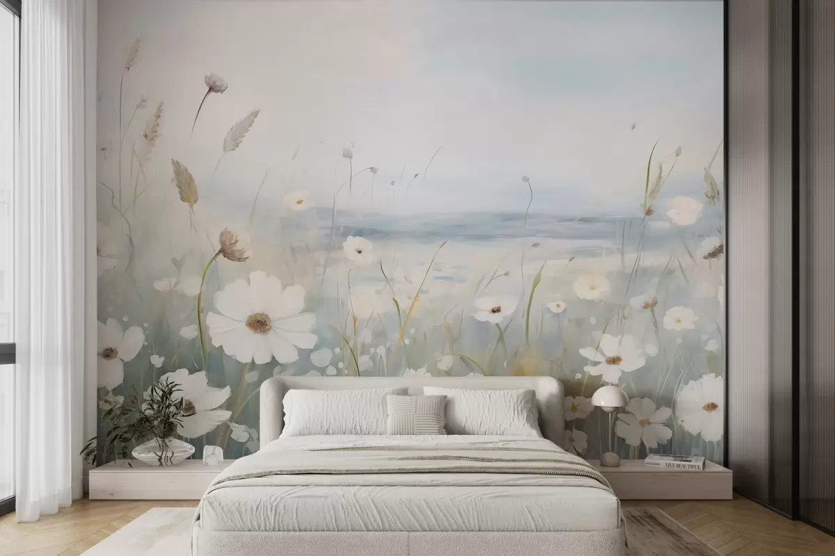 murales de pared Campo de flores w04867