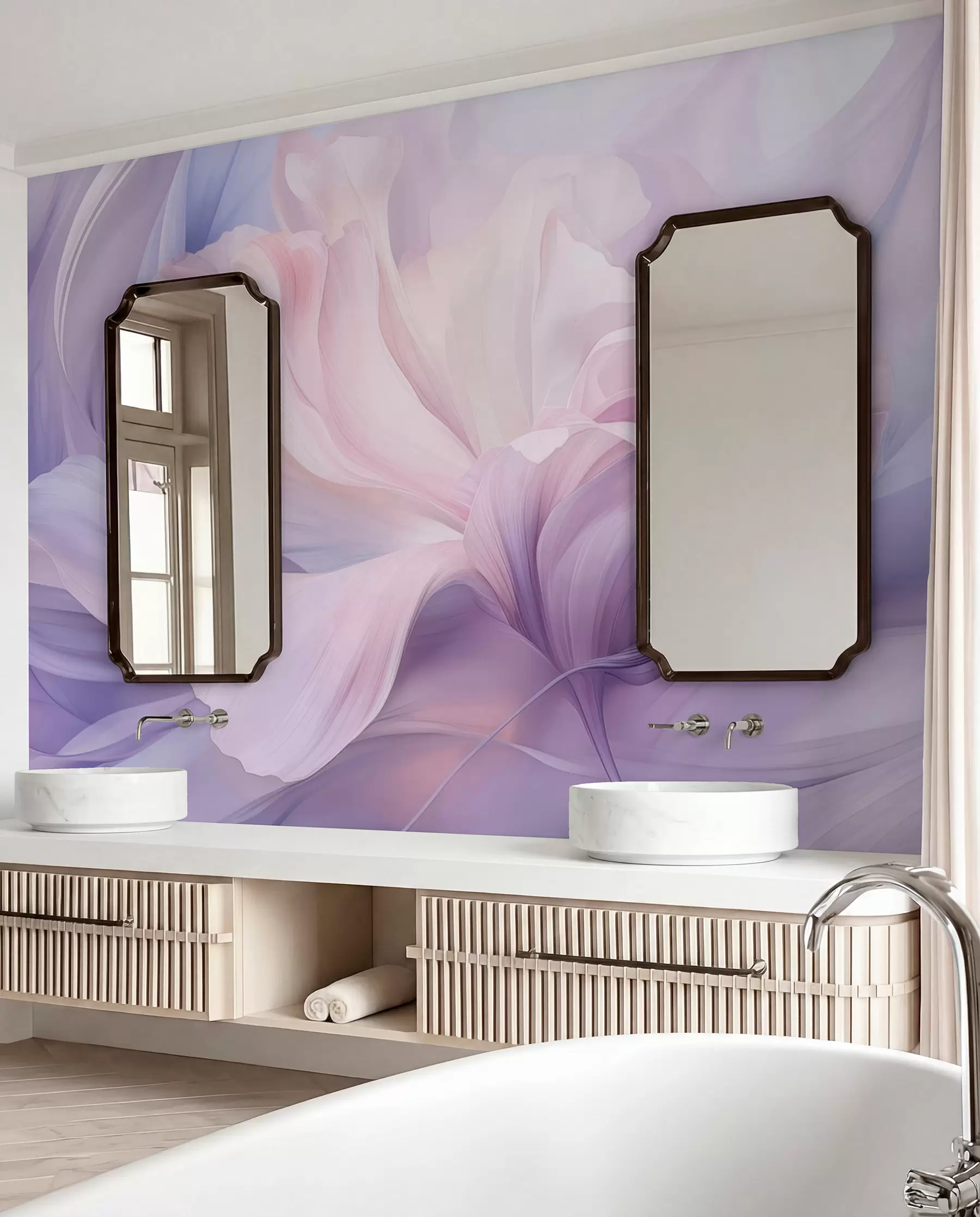 murales de pared Lila que se abre w09517
