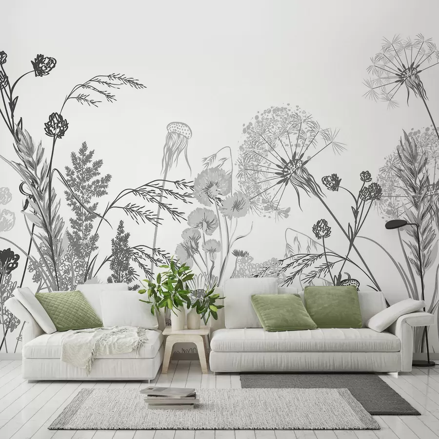 murales de pared Flores silvestres w04943v3