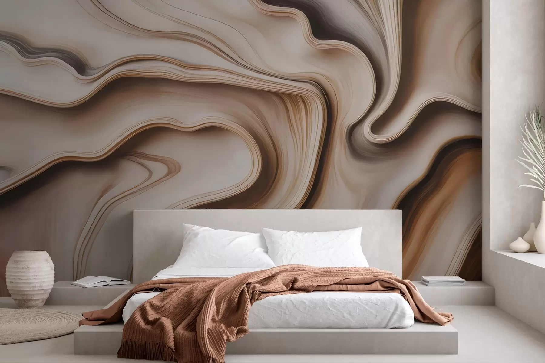 murales de pared Ondas elegantes w04946