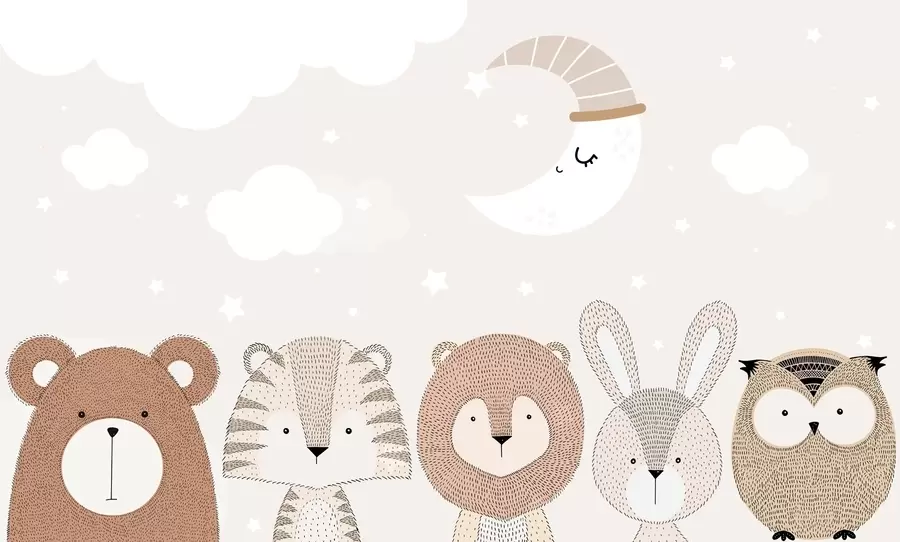 murales de pared Animales de cuento de hadas w04928