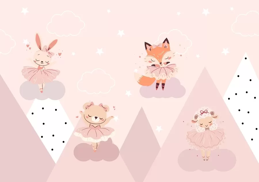 murales de pared Bailarinas animales w04929