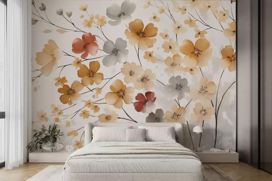 murales de pared Flores silvestres w04980