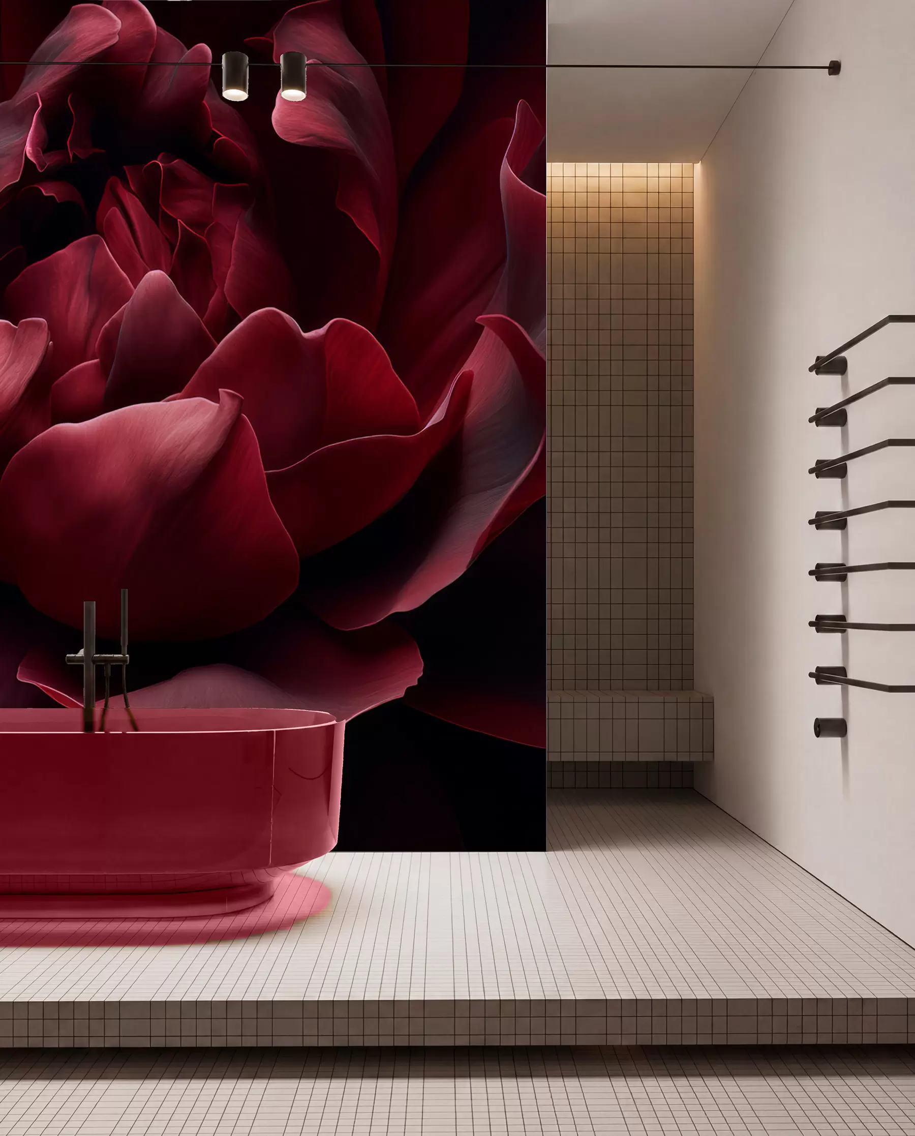 murales de pared Susurro de pétalos w05040v1