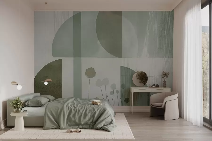 murales de pared Flores y textura w09627v2