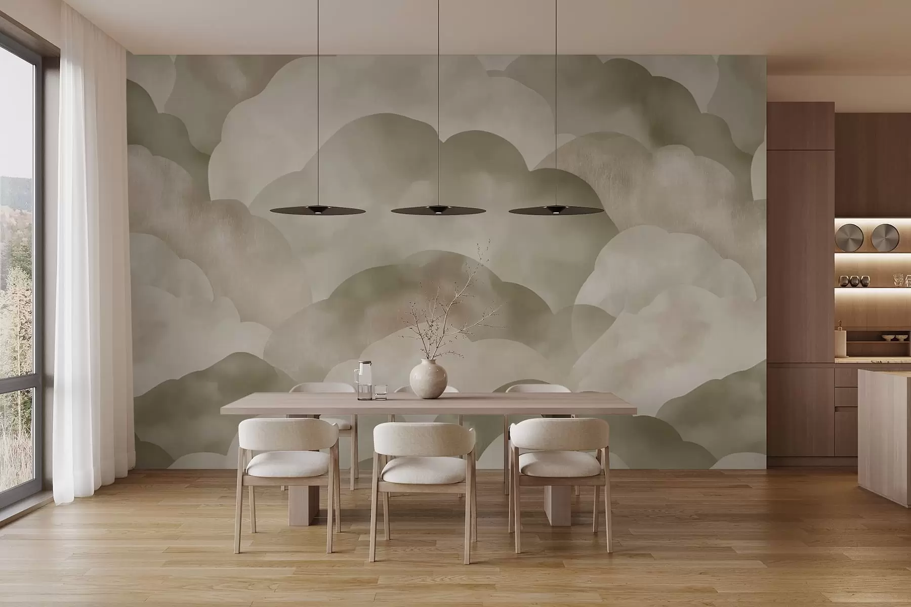 murales de pared Nubes w09628