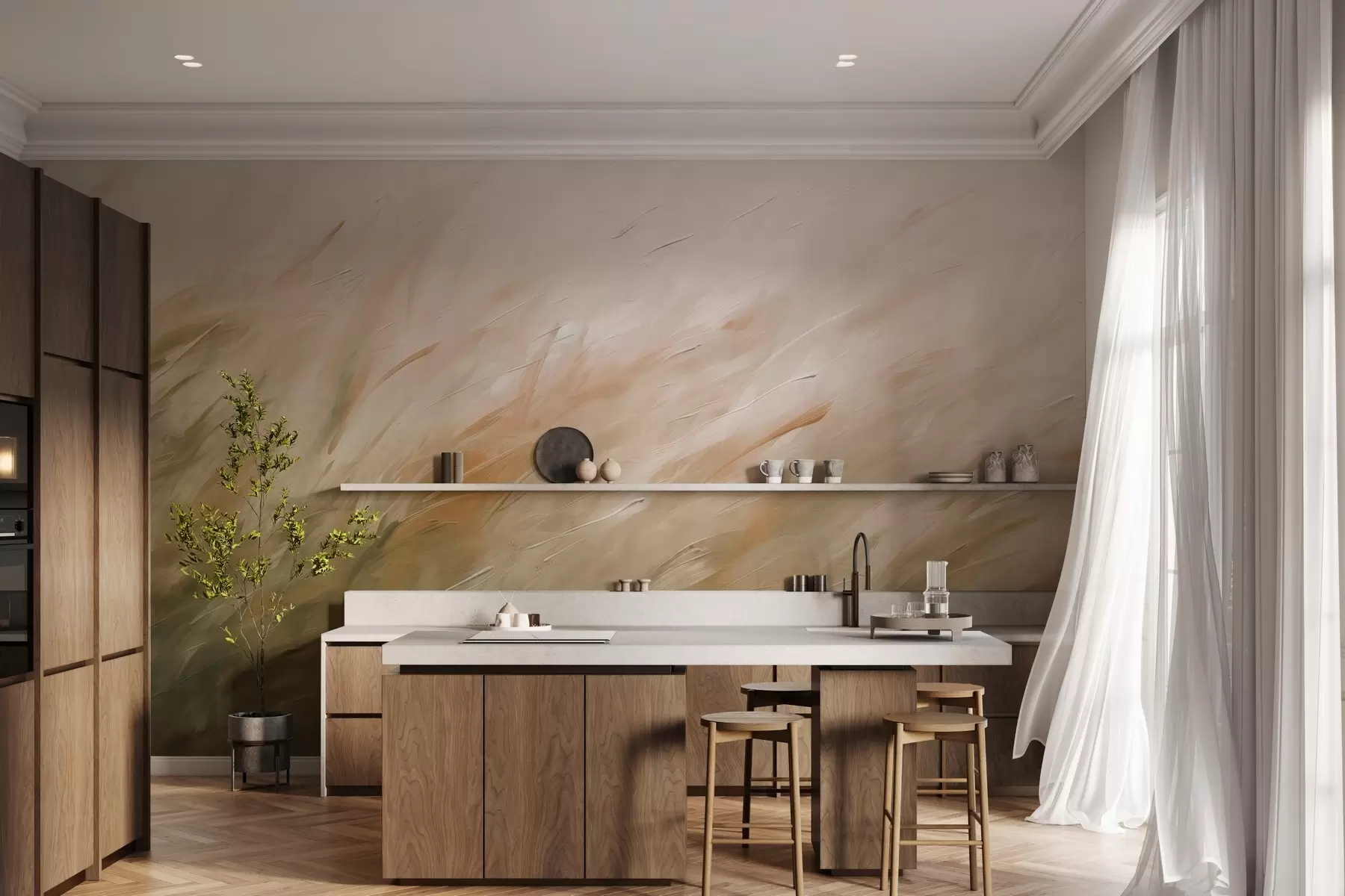 murales de pared Aliento de hierba w05183v1