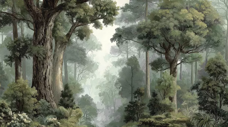 murales de pared Bosque caducifolio w05196