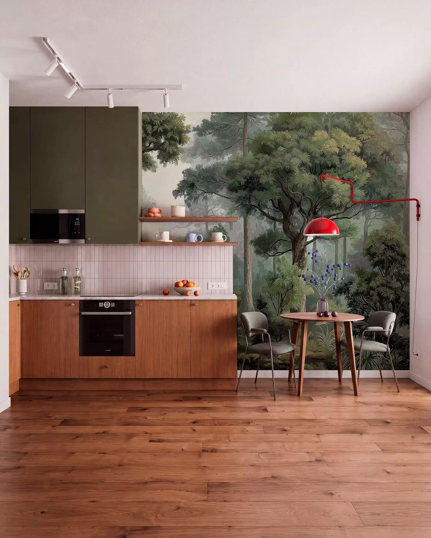 murales de pared Bosque en la sombra w05196