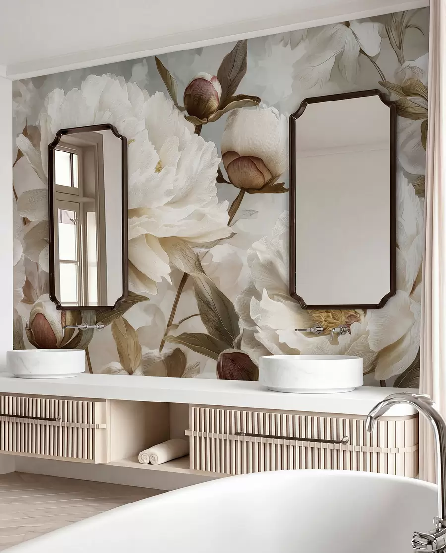 murales de pared Peonías grandes w09689