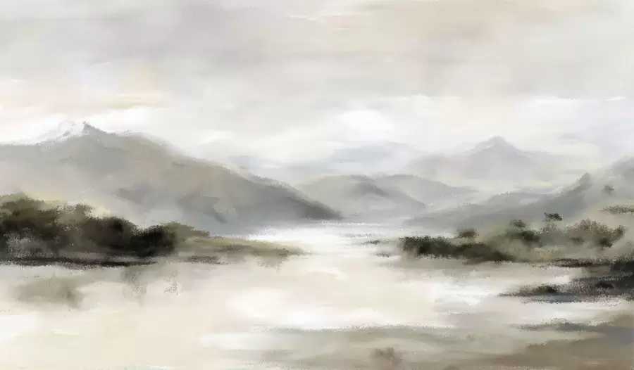 murales de pared Montañas pintadas w05248